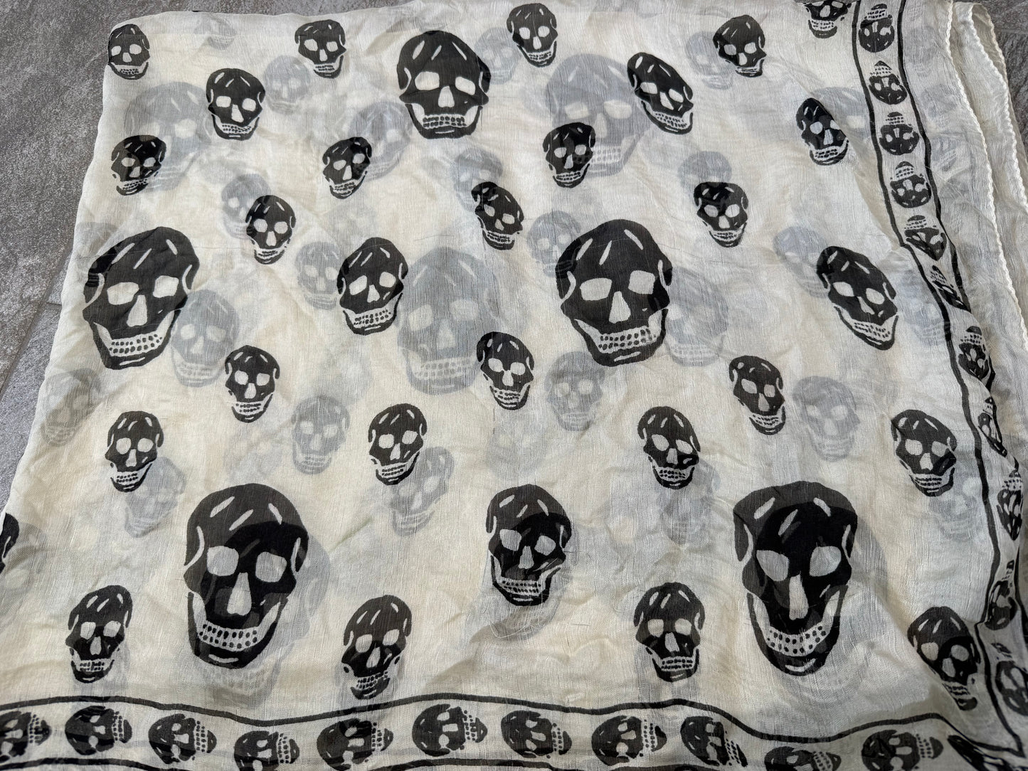 Alexander McQueen Silk Skull Scarf