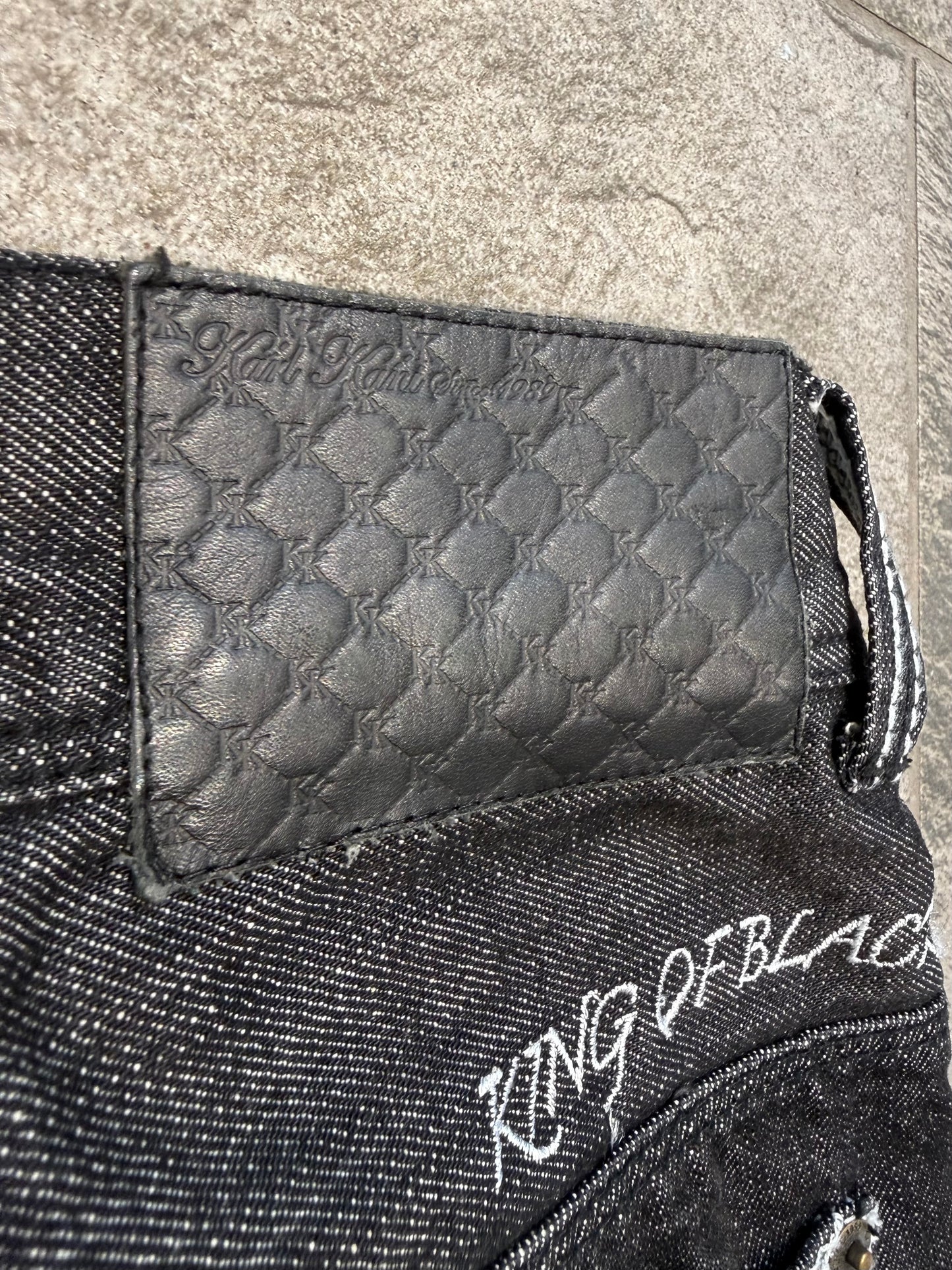 000’s Karl Kani Bootcut Embroidered Jeans (30”)