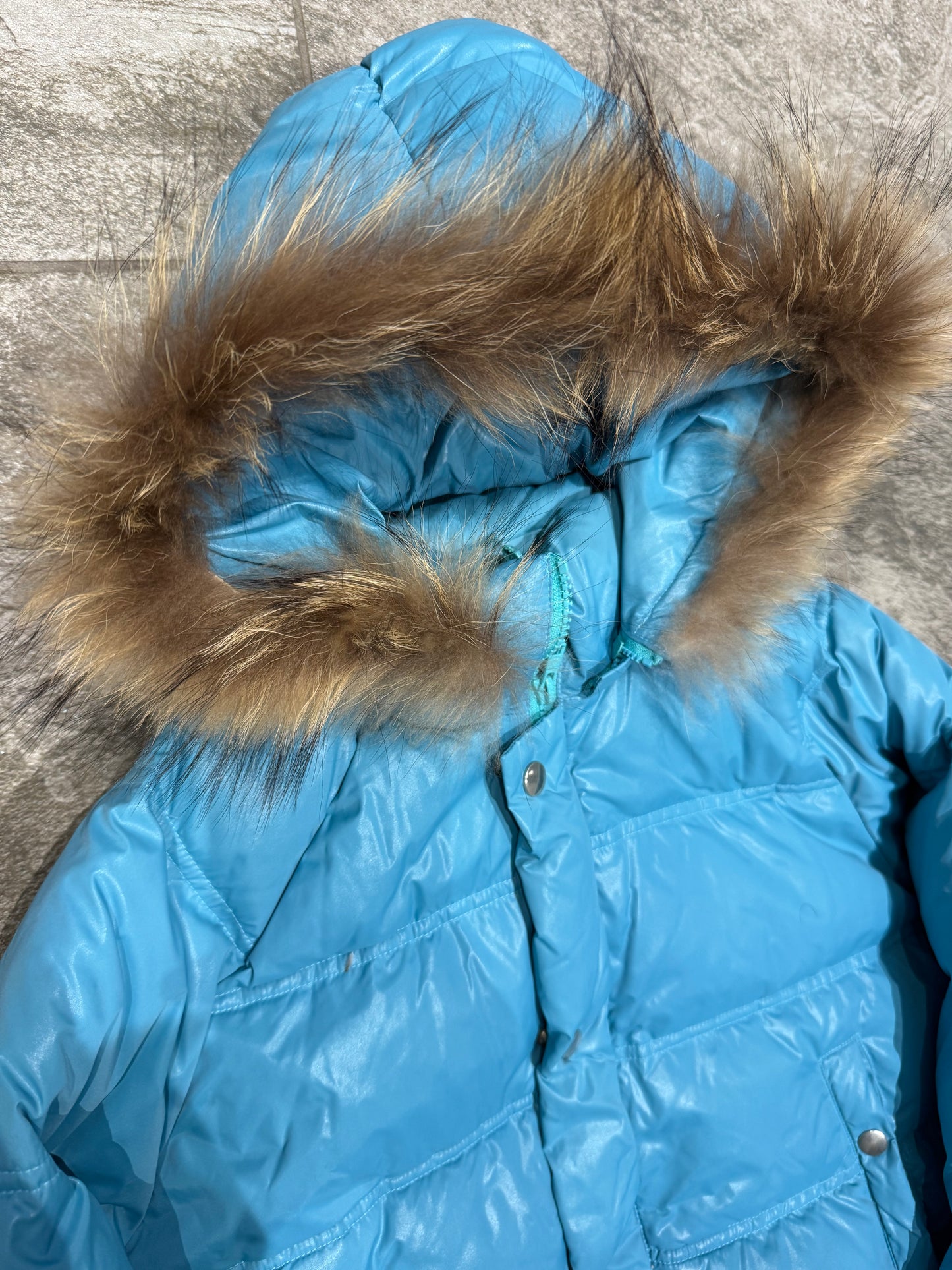 000’s Semantic Design Fur Hood Puffer (M)
