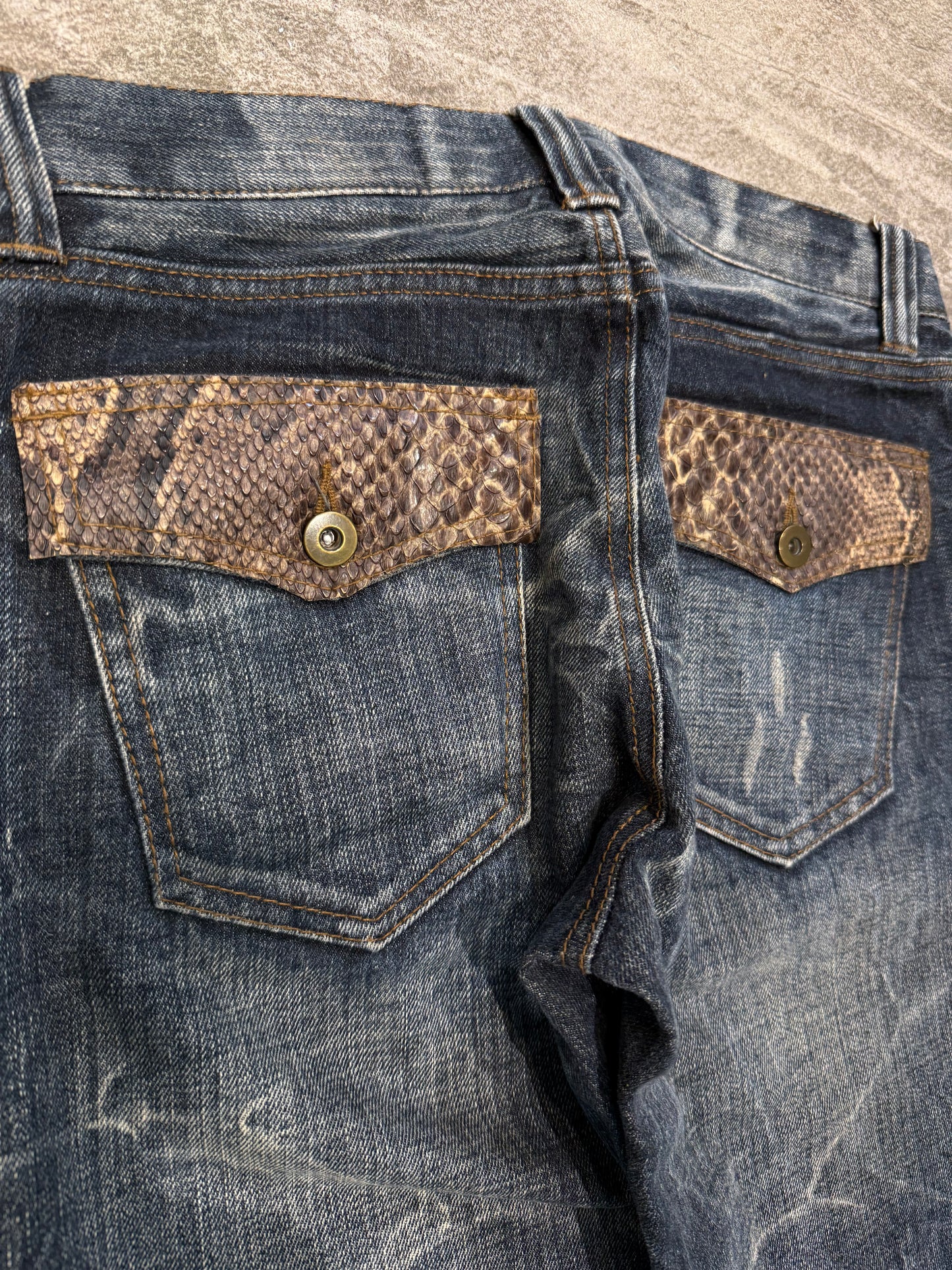 000’s Takaiq Snakeskin Jeans