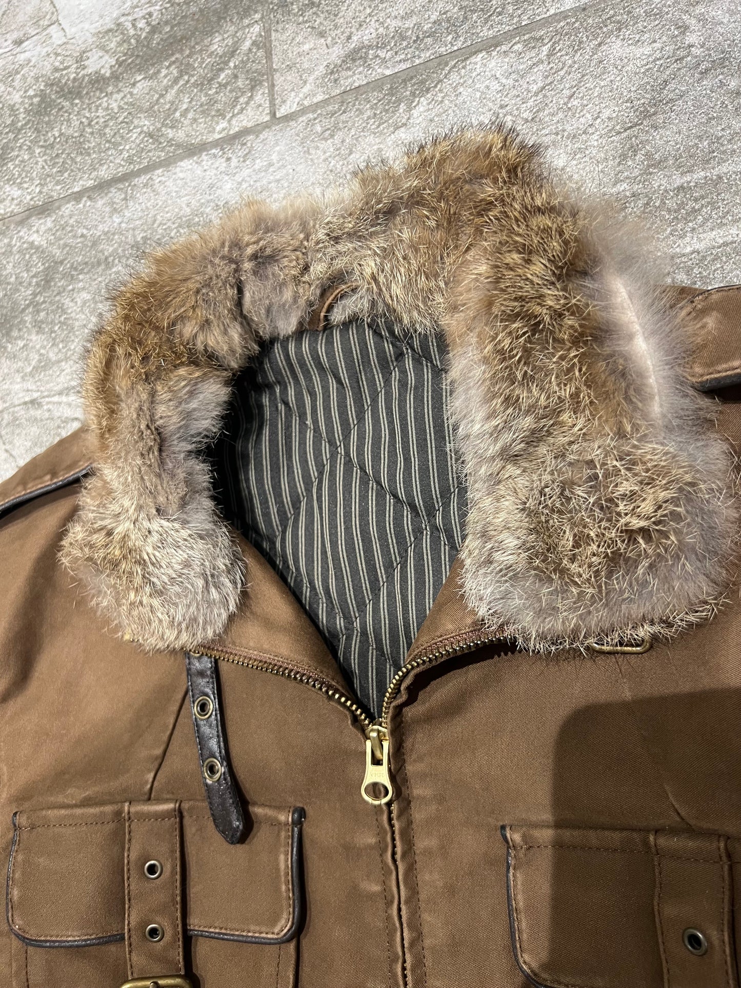 000’s ABAHOUSE Fur Collar Jacket