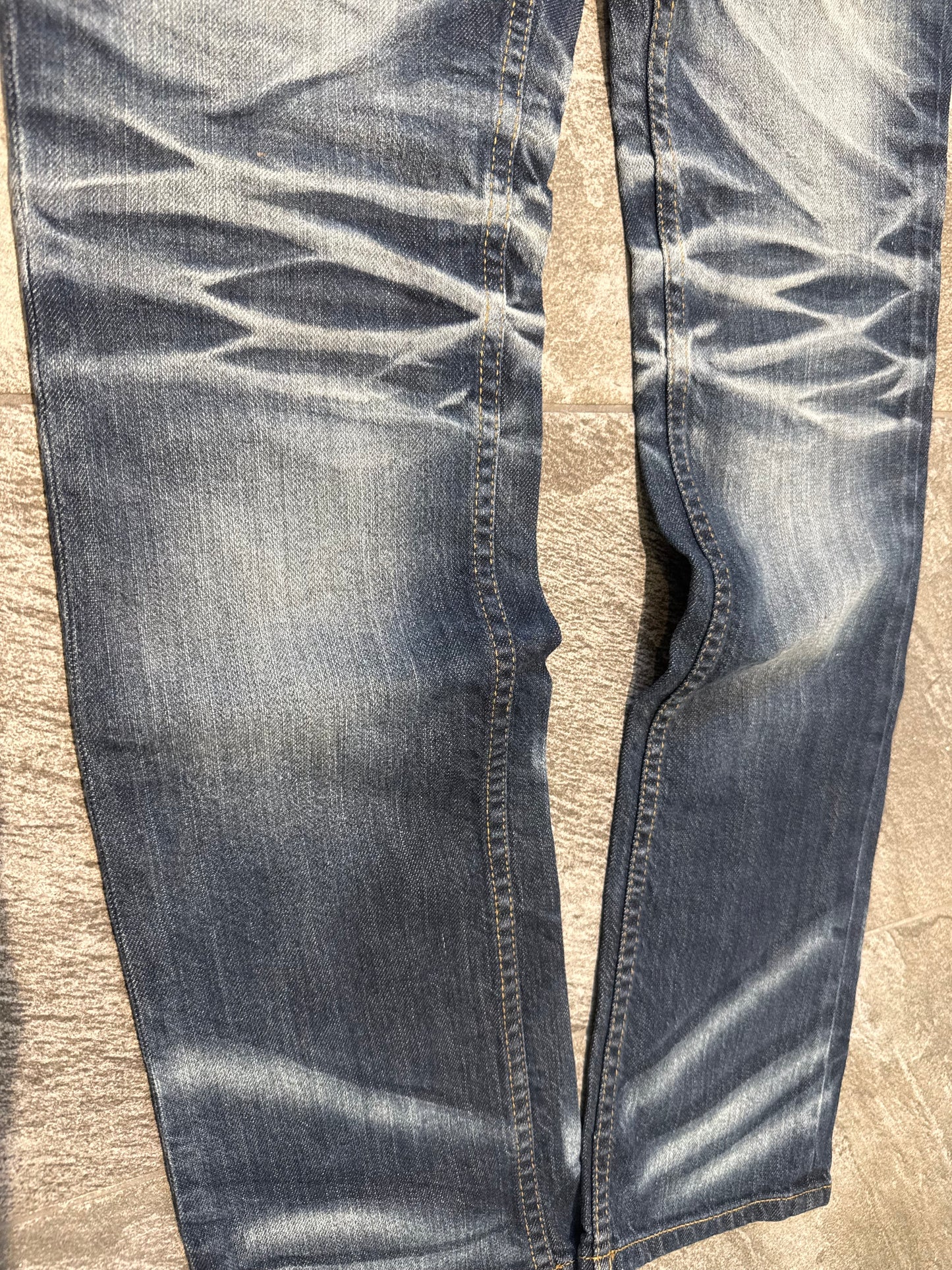 000’s Steer Blue Whiskered Jeans (28”)