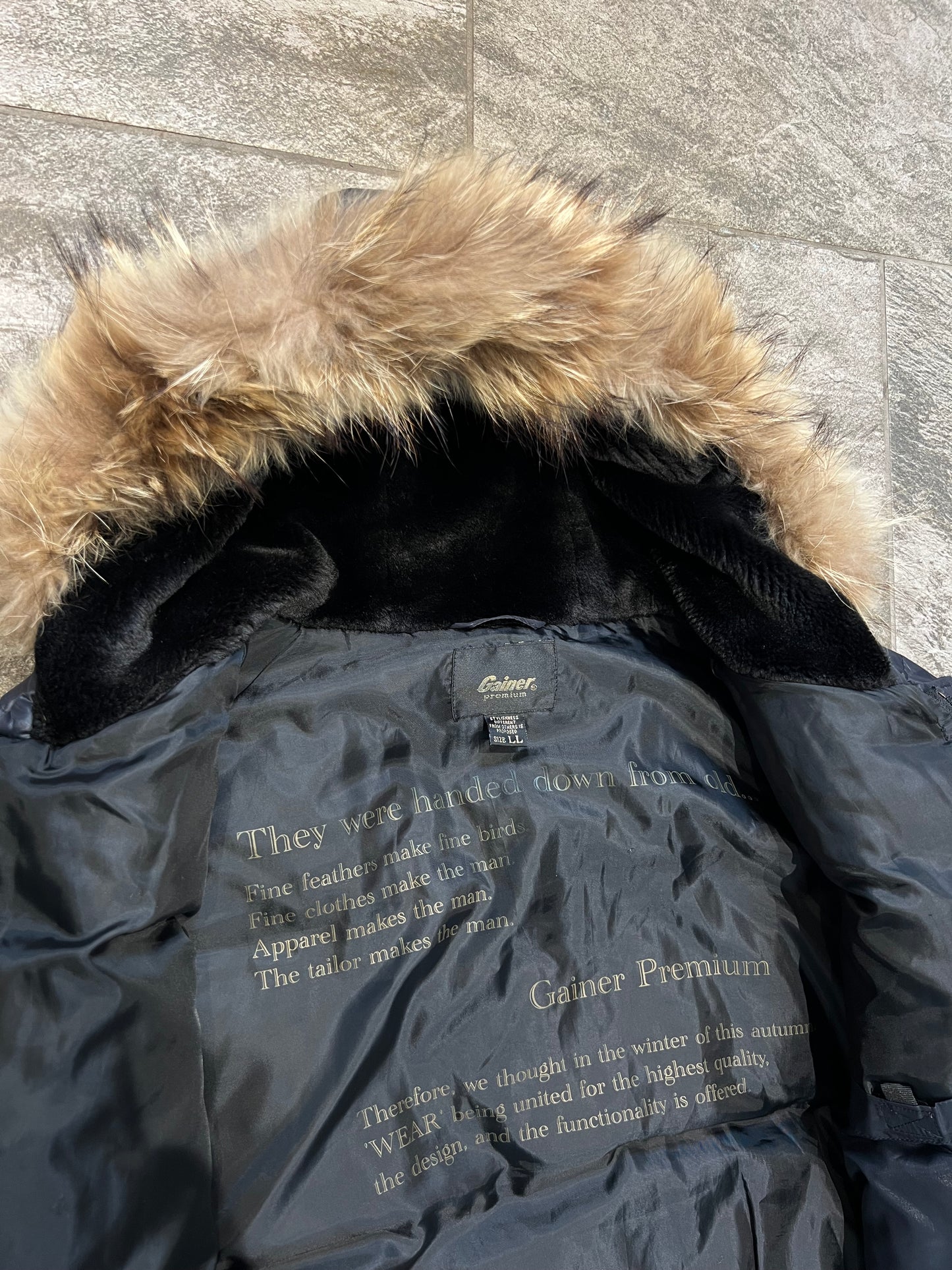 000’s Gainer Fur Bomber Jacket