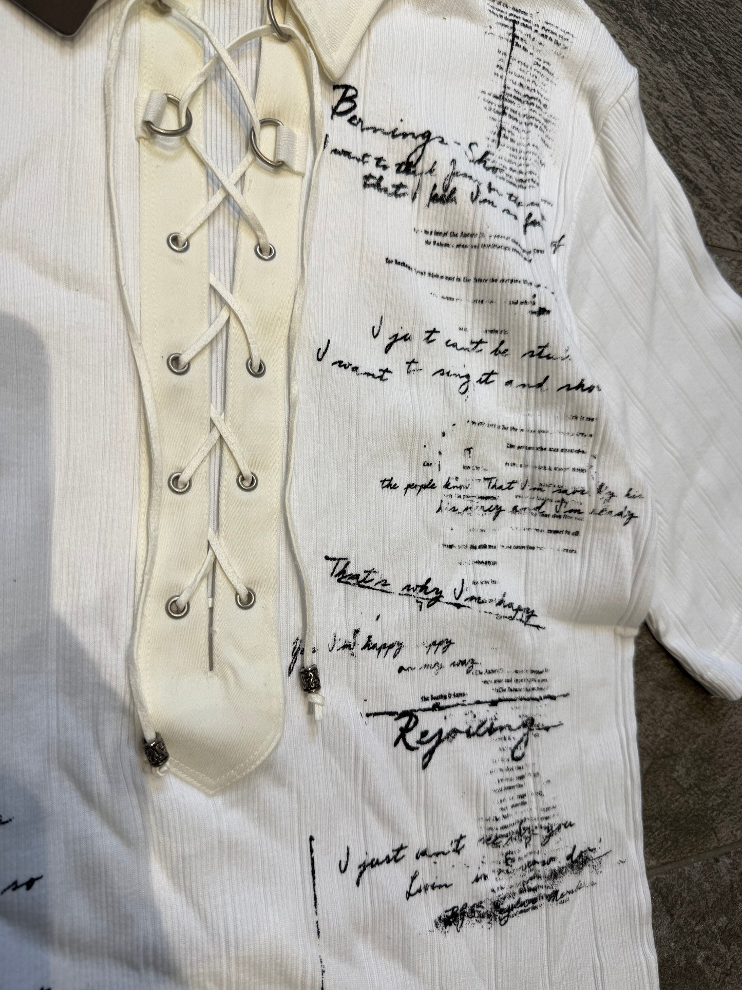 000’s Bernings Sho Lace Up Script Polo (S)