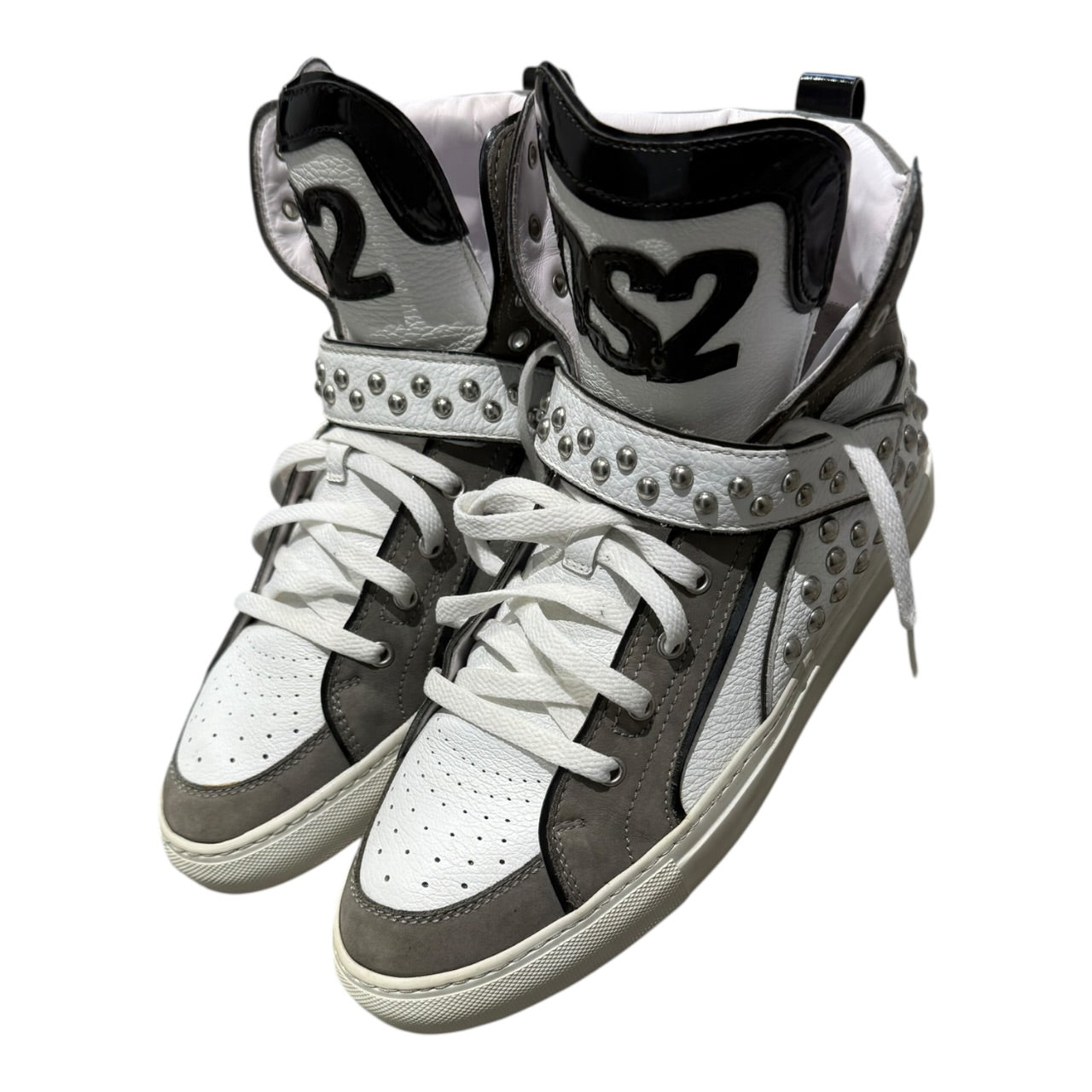 Dsquared Studded Hightops (EU 42- UK 8)