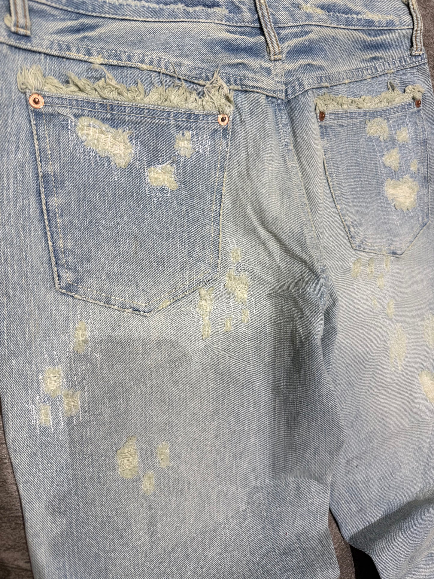 000’s Exhibitionist Heavy Sashiko Repair Jeans (33”)