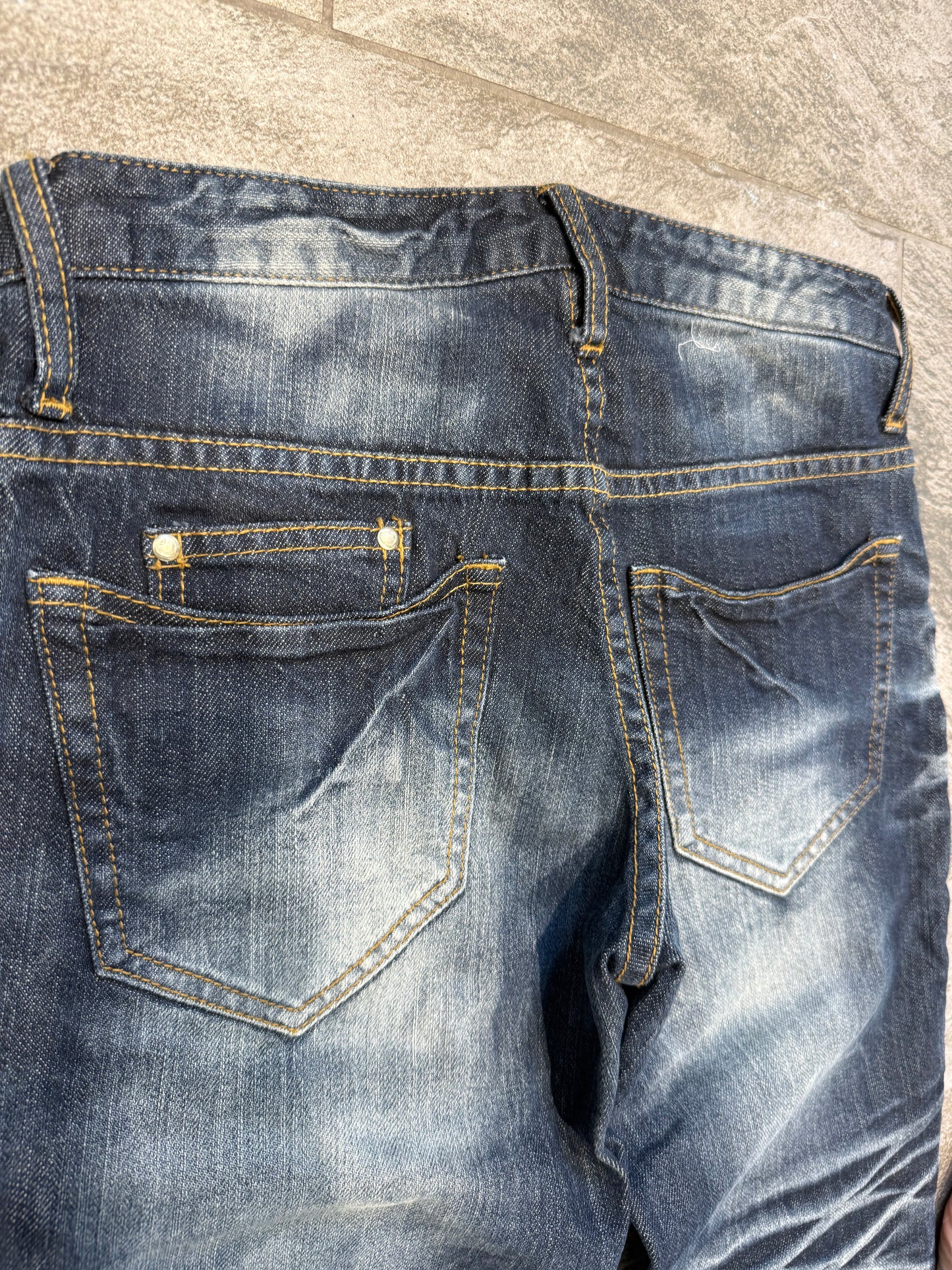 000’s Steer Blue Whiskered Jeans (28”)