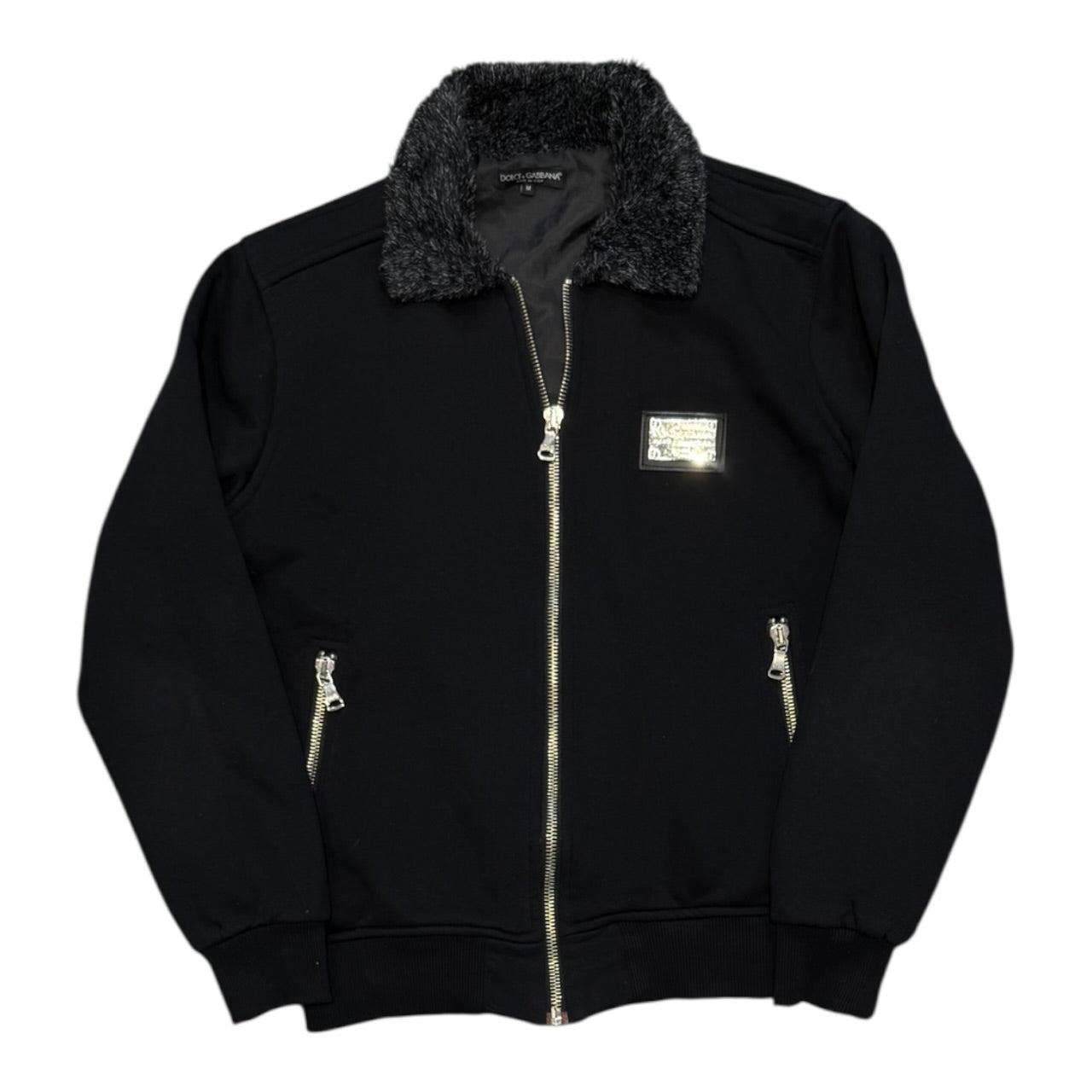 FW 2005 Dolce Gabbana Fur Collar Bomber Jacket (M)