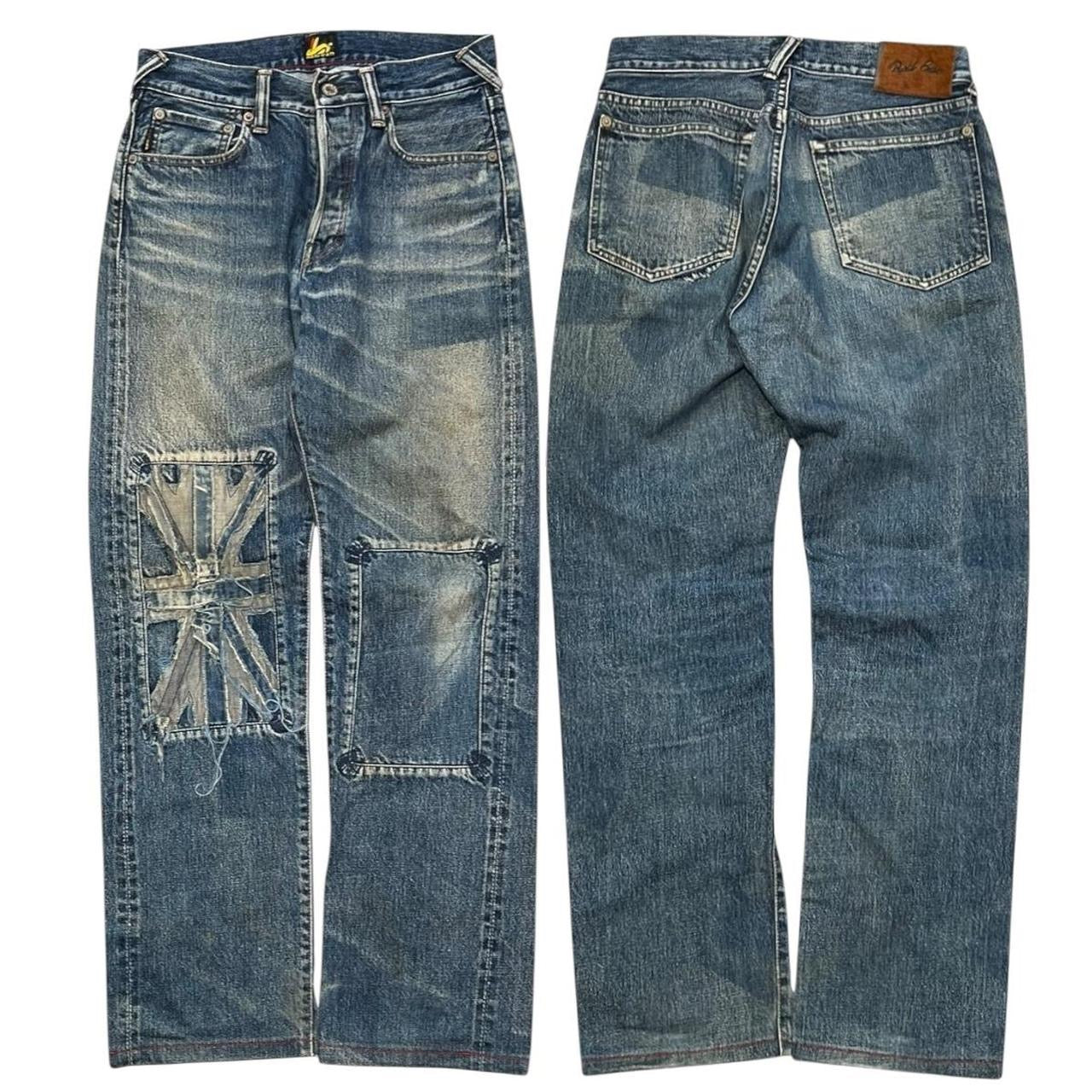 000s Red Ear Union Jack Jeans