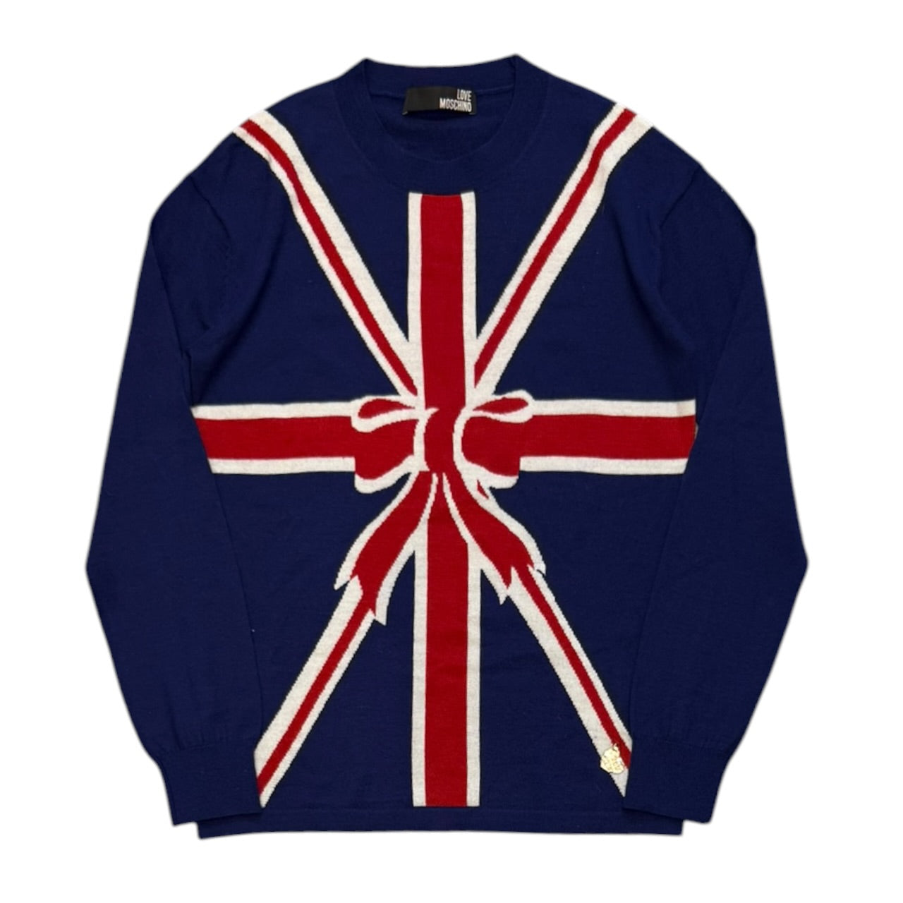 Moschino Union Jack Bow Jumper (S)