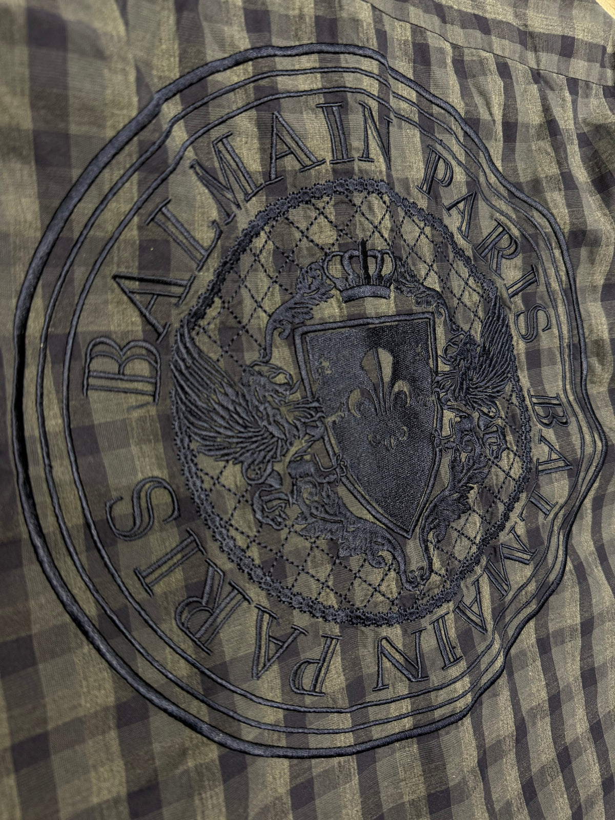 Balmain Plaid Shirt (L)