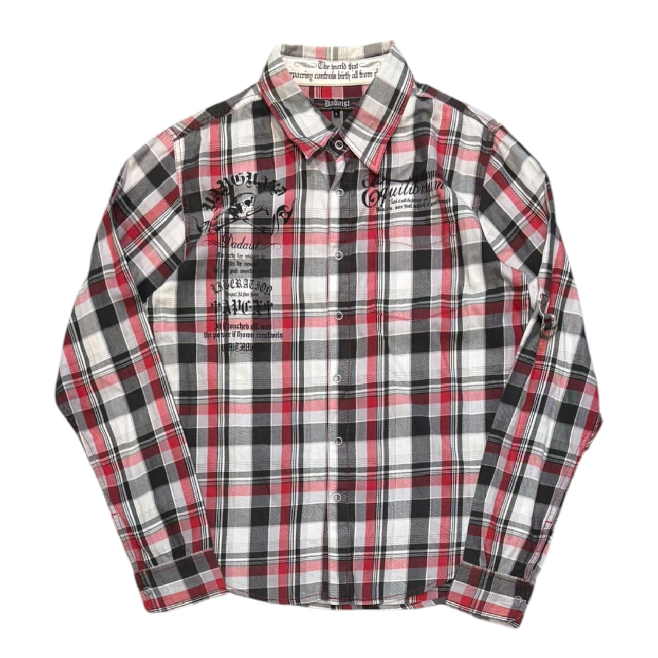 000’s Dadaist Plaid Flannel (M)
