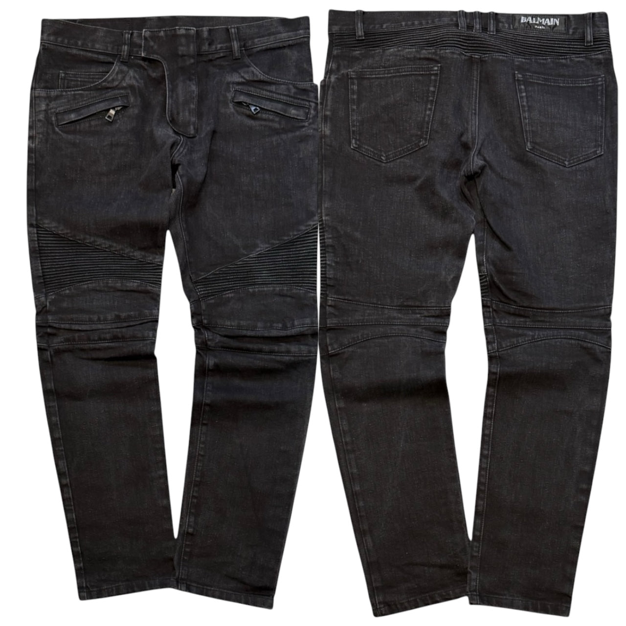 000’s Balmain Biker Jeans (34”)