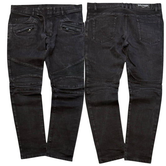 000’s Balmain Biker Jeans (34”)