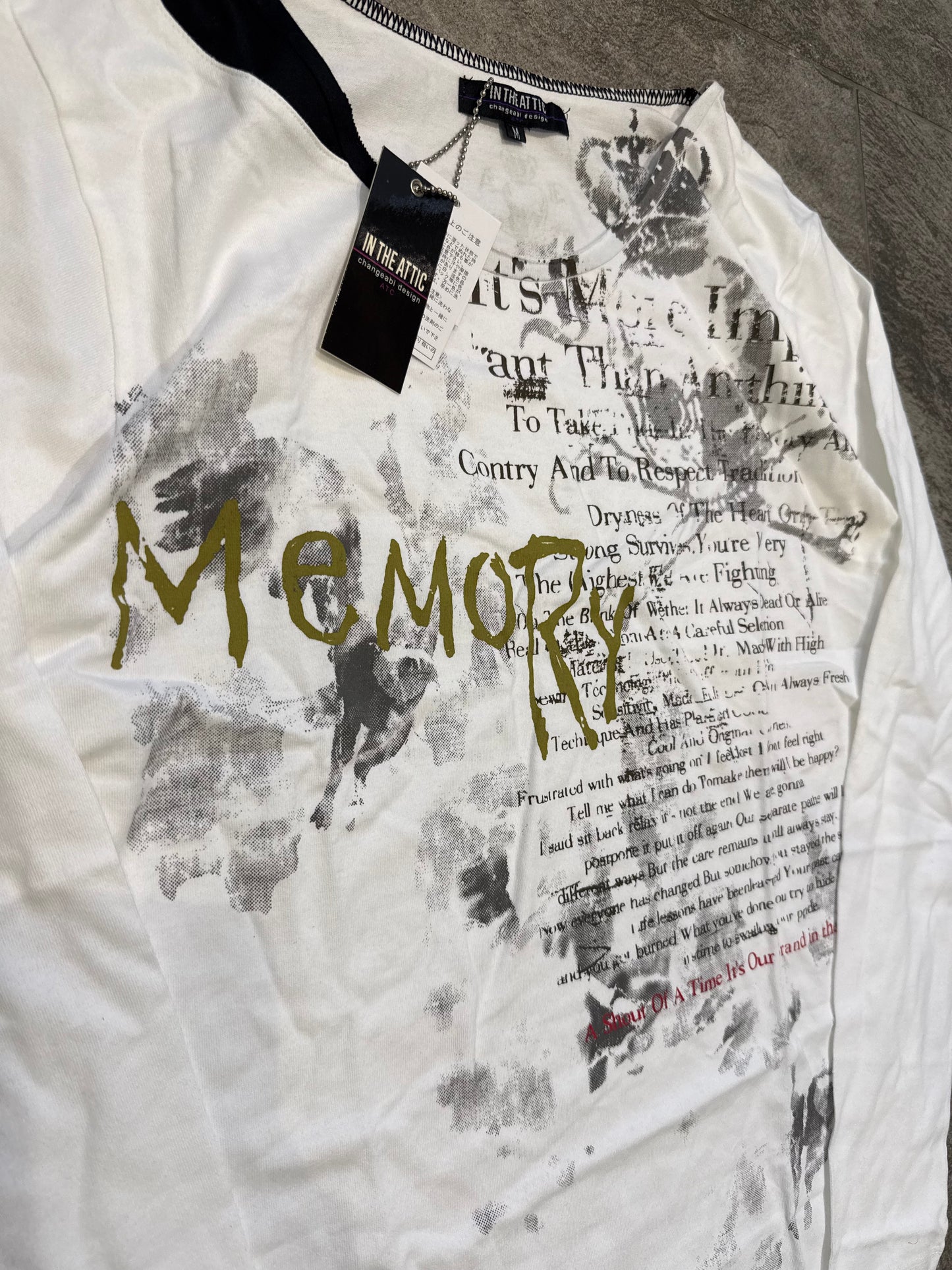 000’s In The Attic Poem Longsleeve Tee (S)