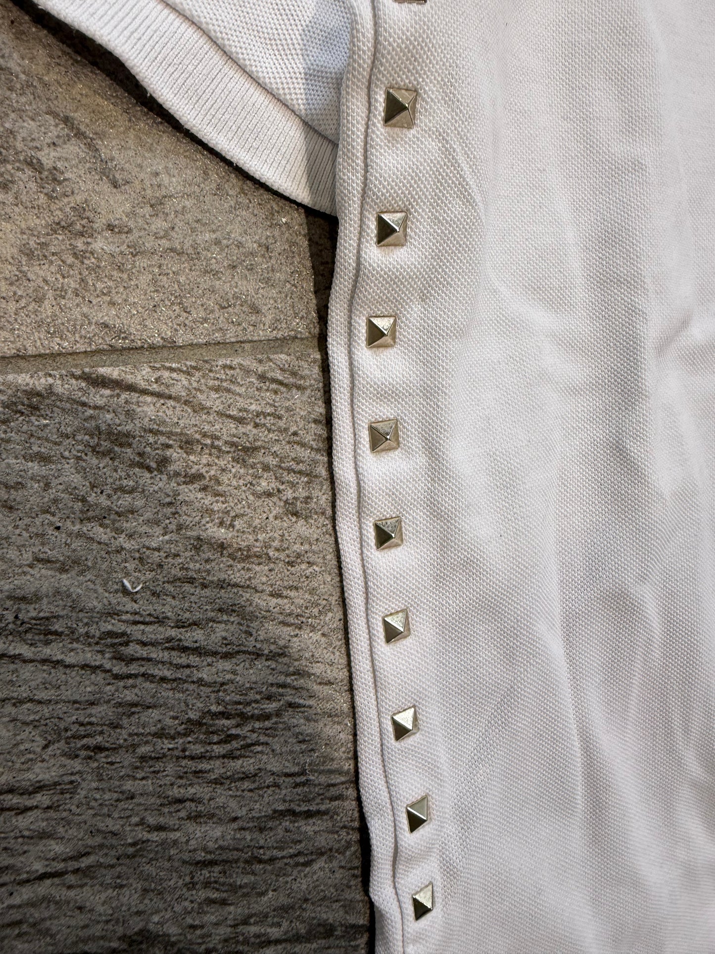Valentino Cropped Studded Polo (L)