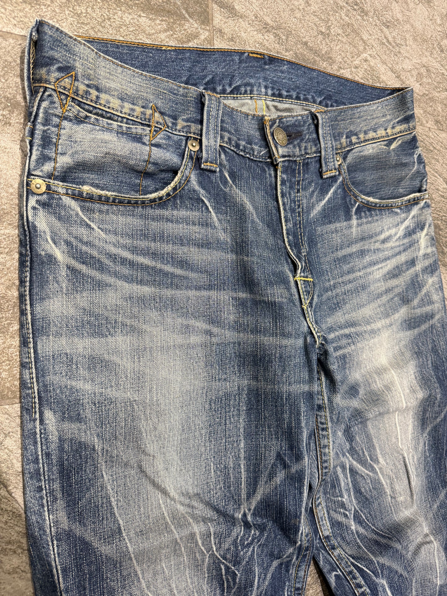 000’s Levis 502 Ghost Wash Jeans (34”)