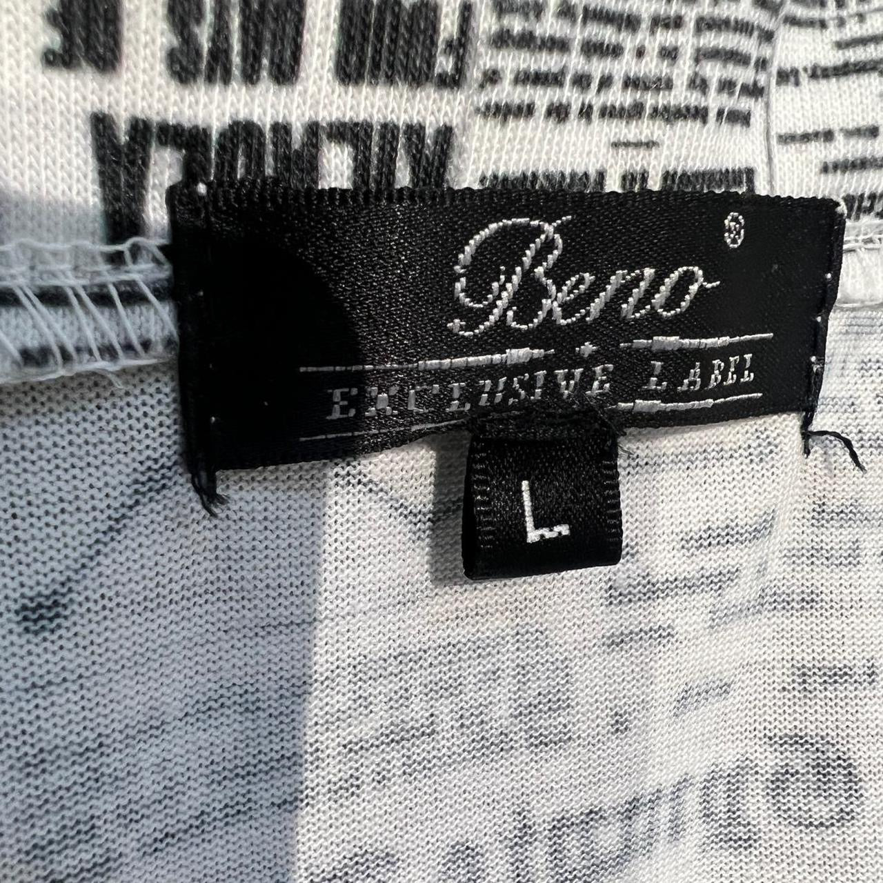 000’s Beno Newspaper print polo