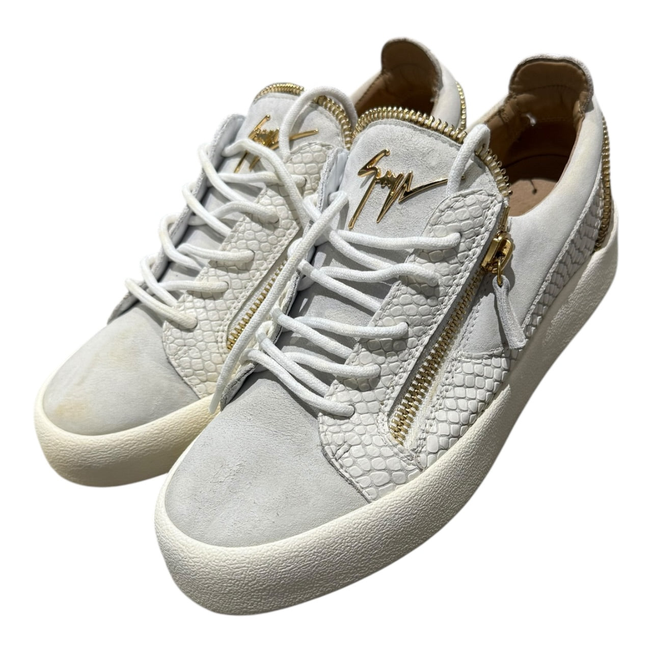 Giueseppe Zanotti Croc Embossed Low Trainers (EU 41 - UK 7)
