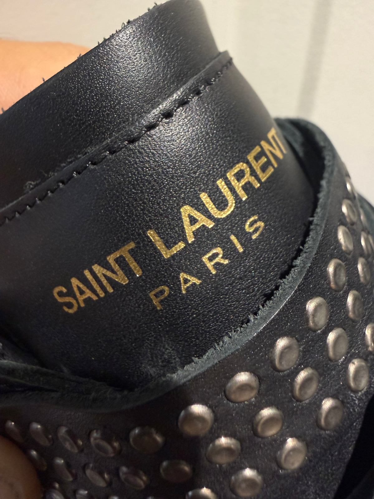 Saint Laurent SL16H Belted Studded High Tops (EU 45 - UK 11)