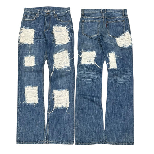 000’s Whole 2 Distressed Bootcut Jeans