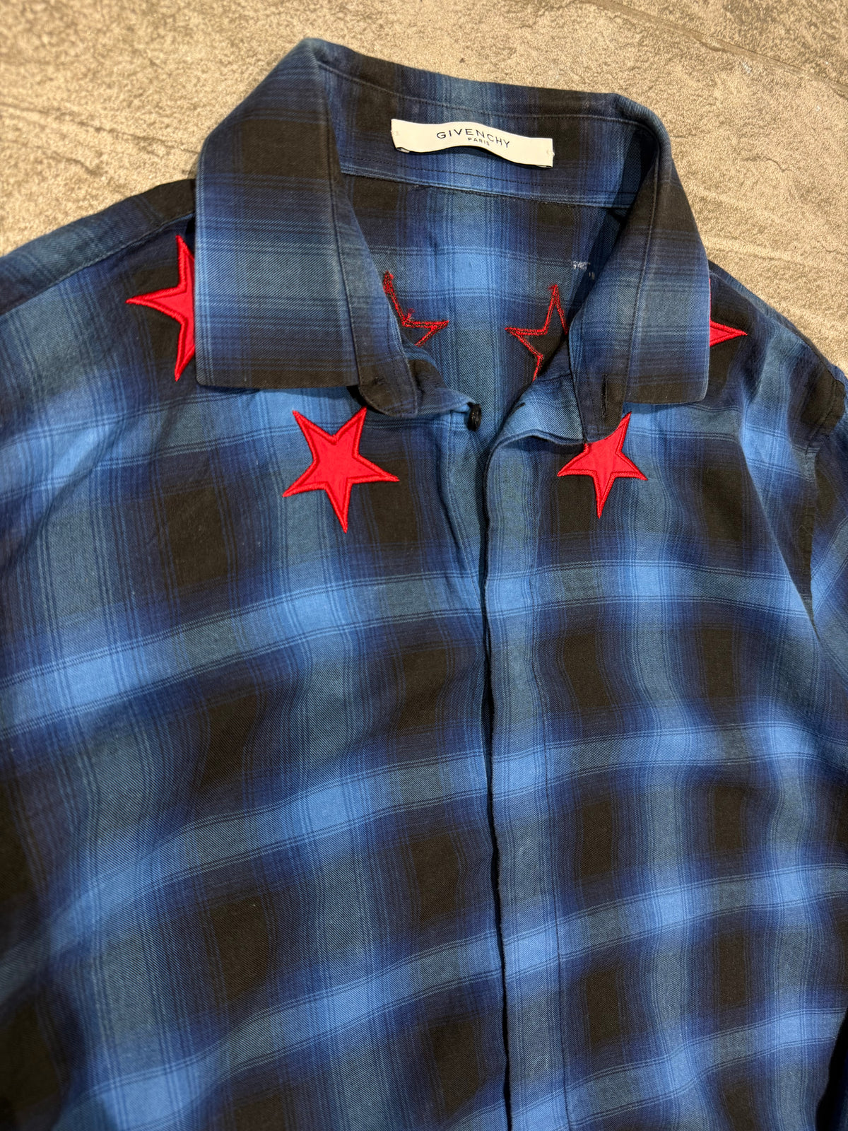 FW17 Givenchy Stars Plaid Flannel (M)