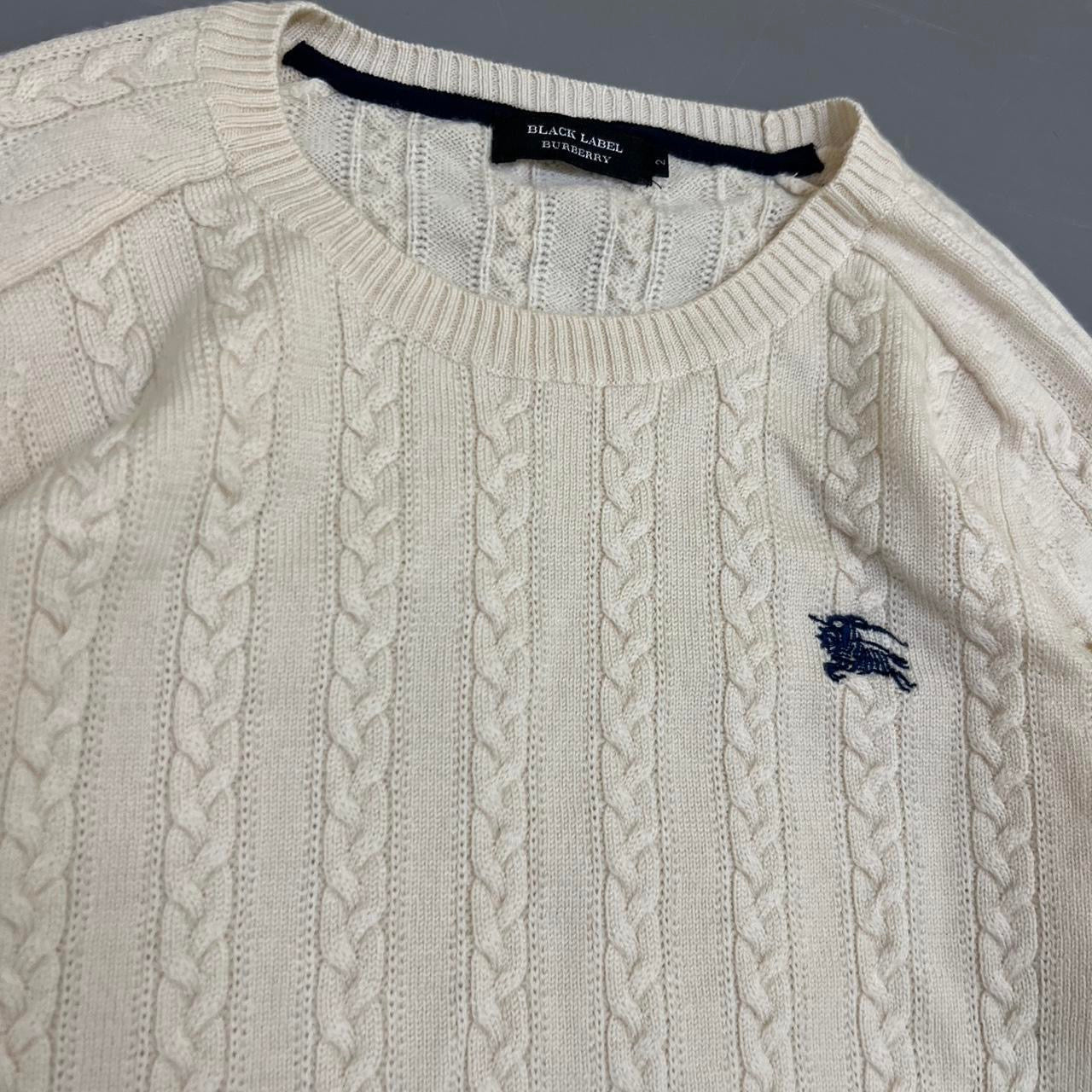 Vintage Burberry Cable Knit Jumper
