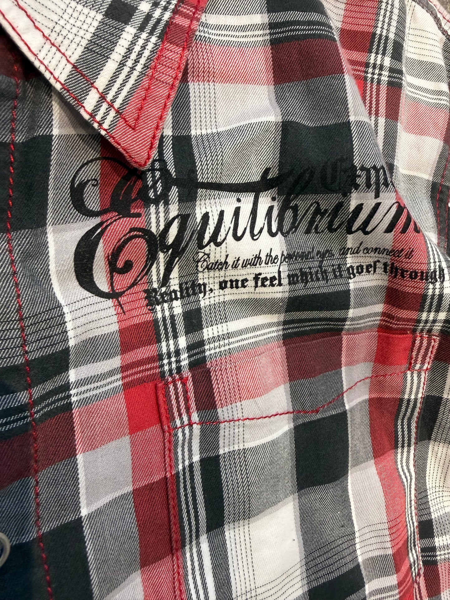 000’s Dadaist Plaid Flannel (M)