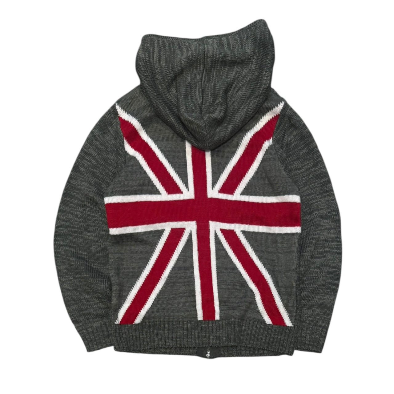 000’s In The Attic Union Jack Knit Hoodie (M)