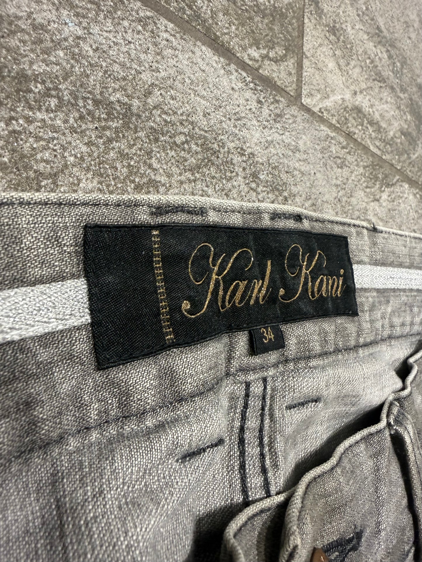 000’s Karl Kani Paint Splatter Jeans  (34”)