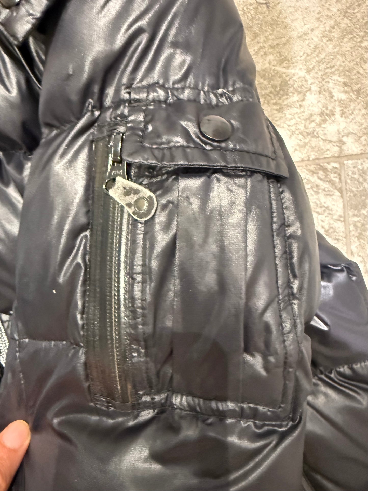 000’s Abahouse Fur Hood Puffer (S-M)