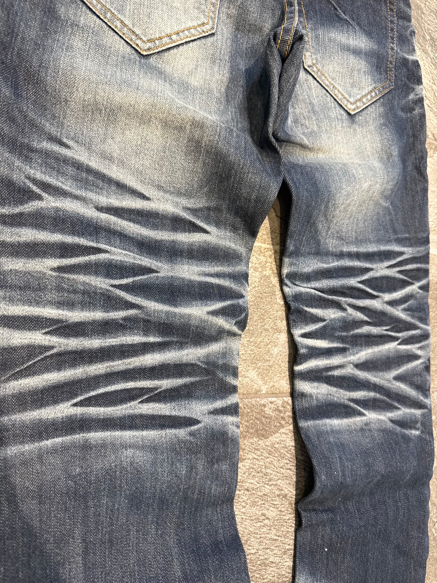 000’s Steer Blue Whiskered Jeans (28”)