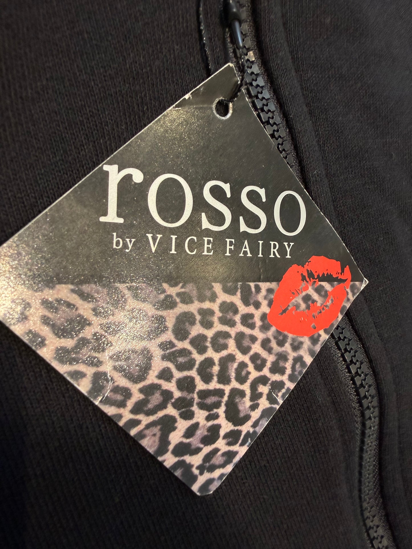000’s Rosso Asymmetrical Zip Bono Hoodie (XS)