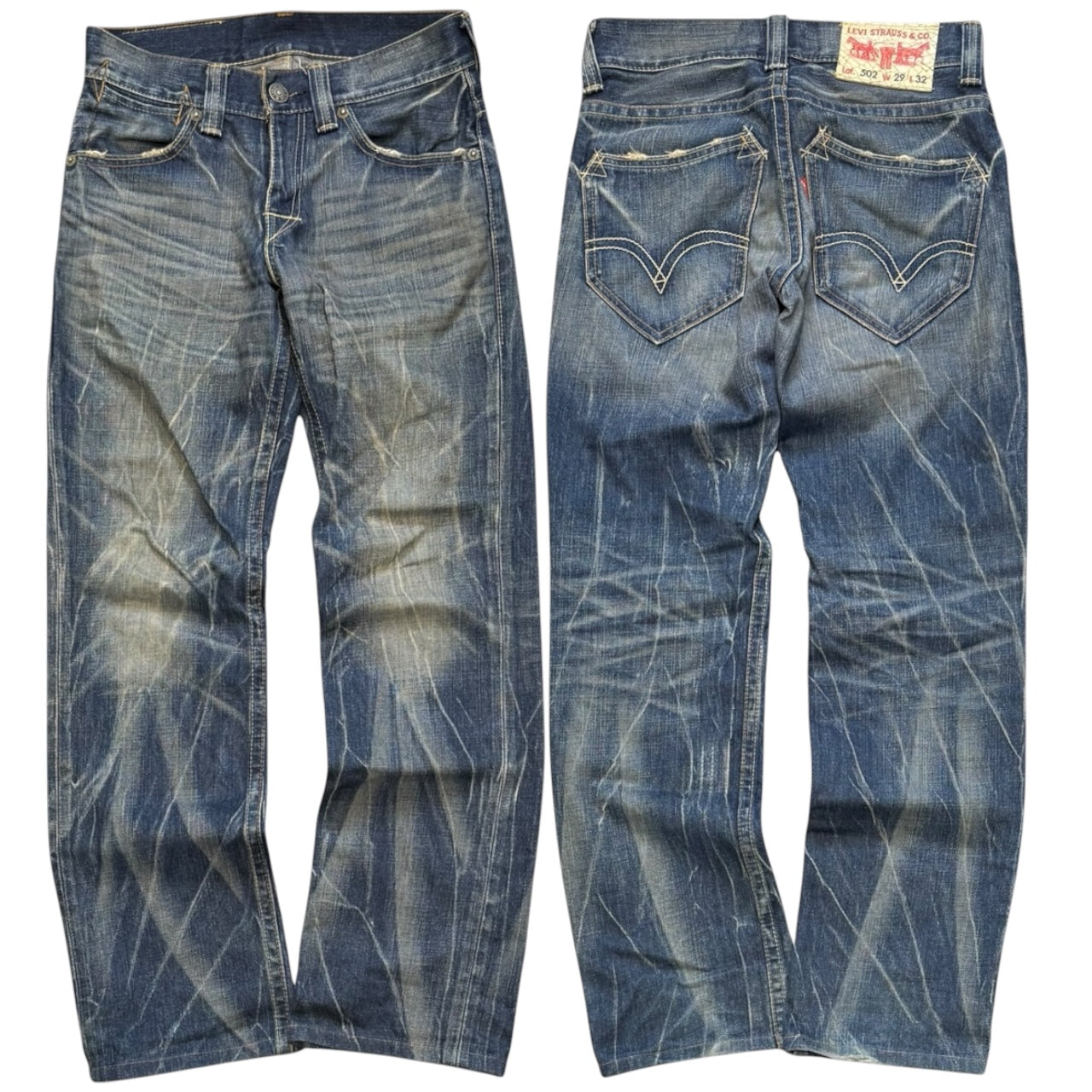000’s Levi’s 502 Ghost Wash Jeans (29”)