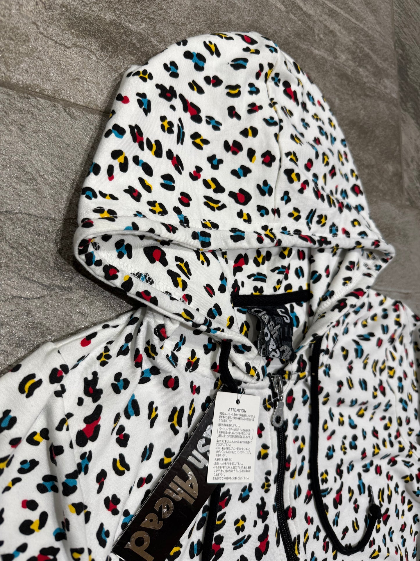 000’s Clash Ahead Leopard Hoodie (XS)