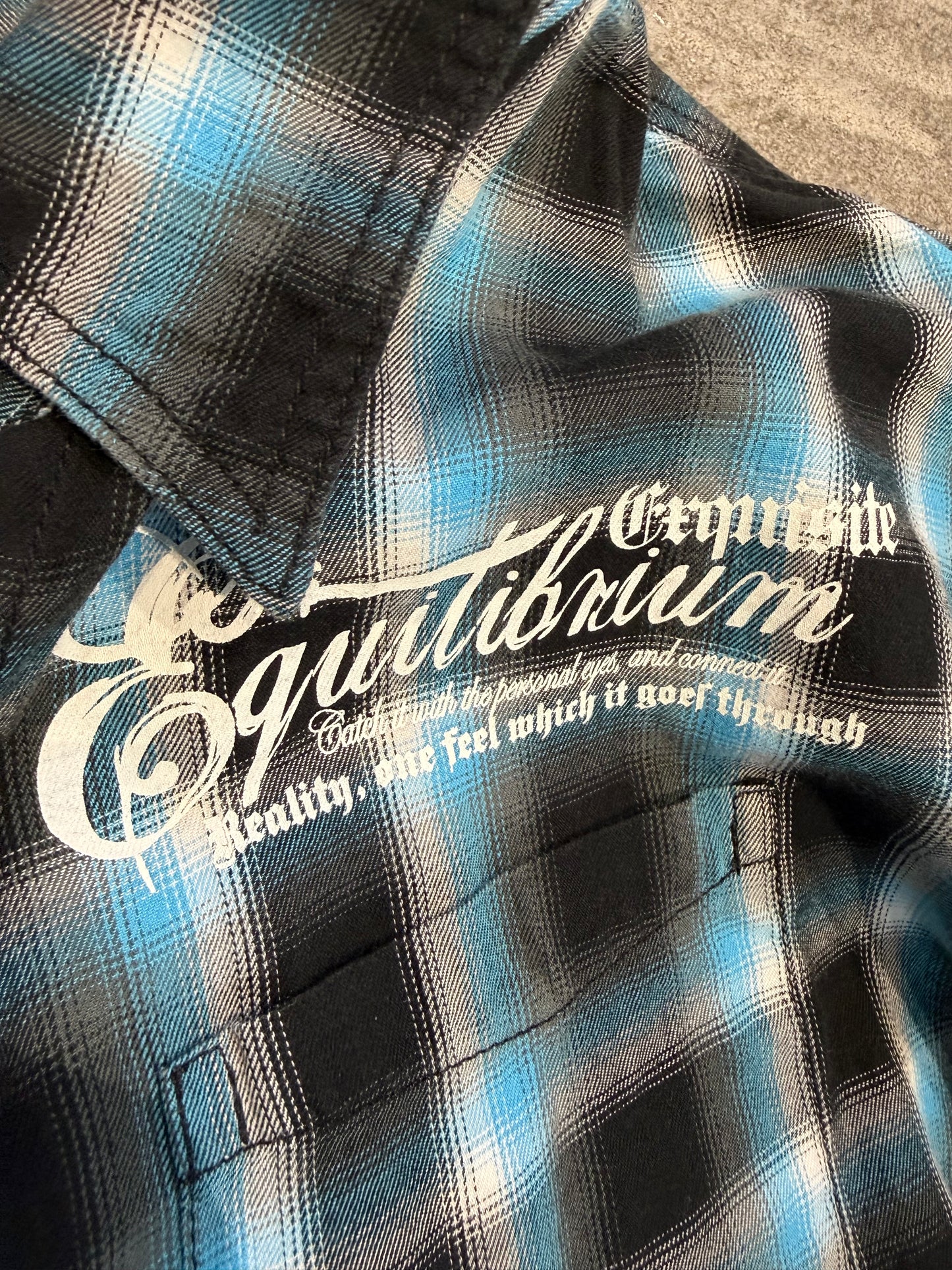 000’s Dadaist Plaid Flannel (M)