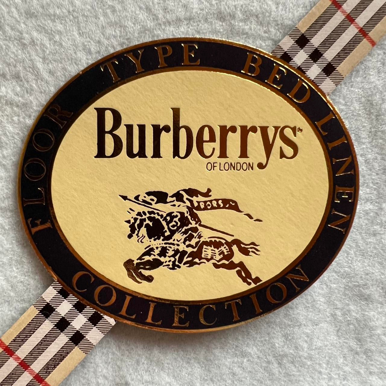Vintage Burberrys Cotton Bed Linen