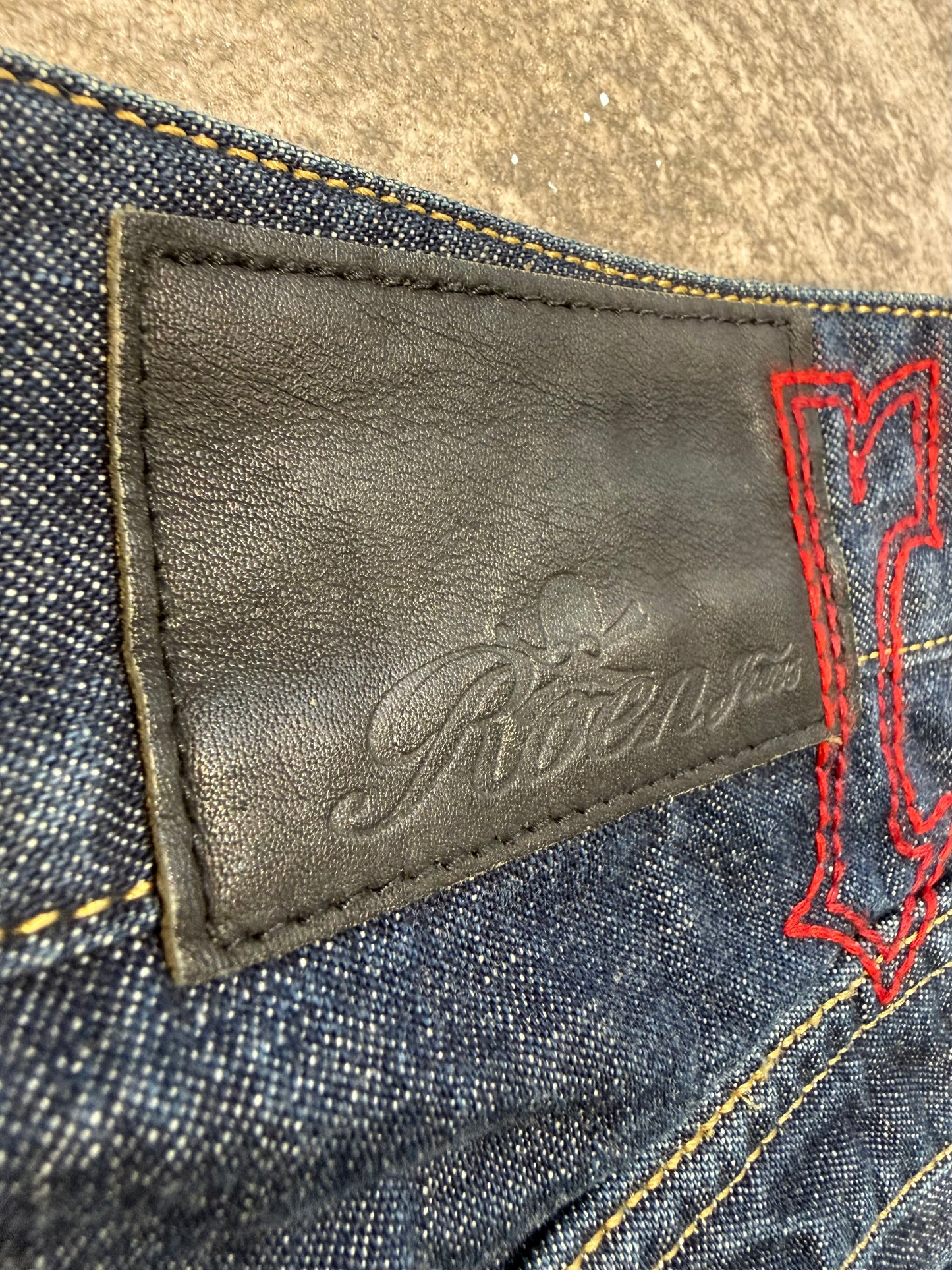 000’s Roen Skull Studded Jeans (33”)