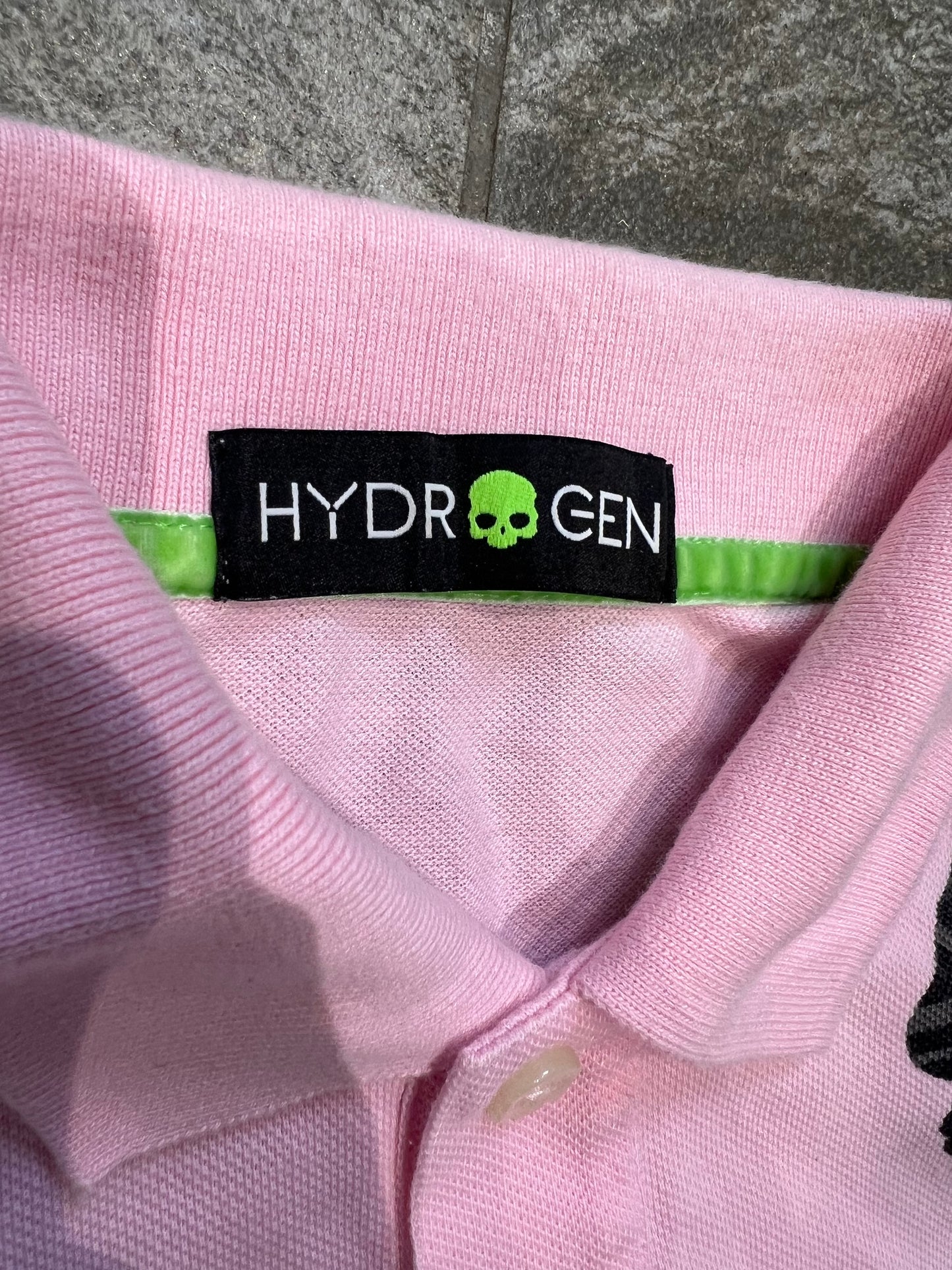 000’s Hydrogen Union Jack Flag Skull Polo