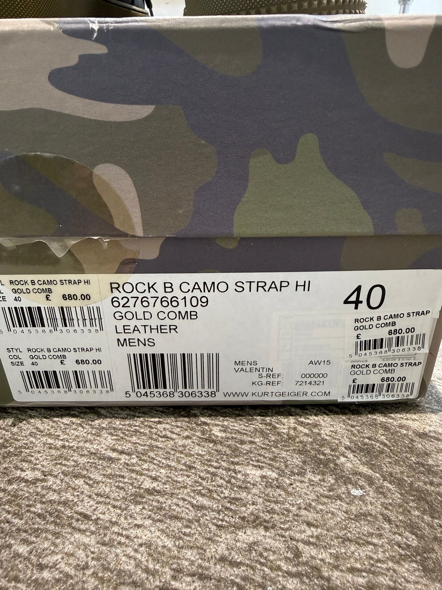 Valentino Rock B Camo High Tops (EU 40)