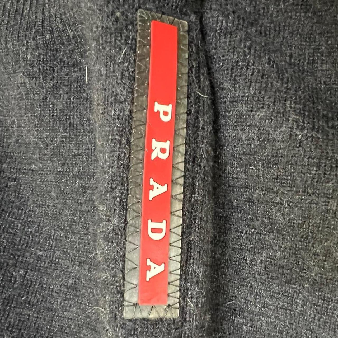 Prada Panelled Wool Zip Up Jacket