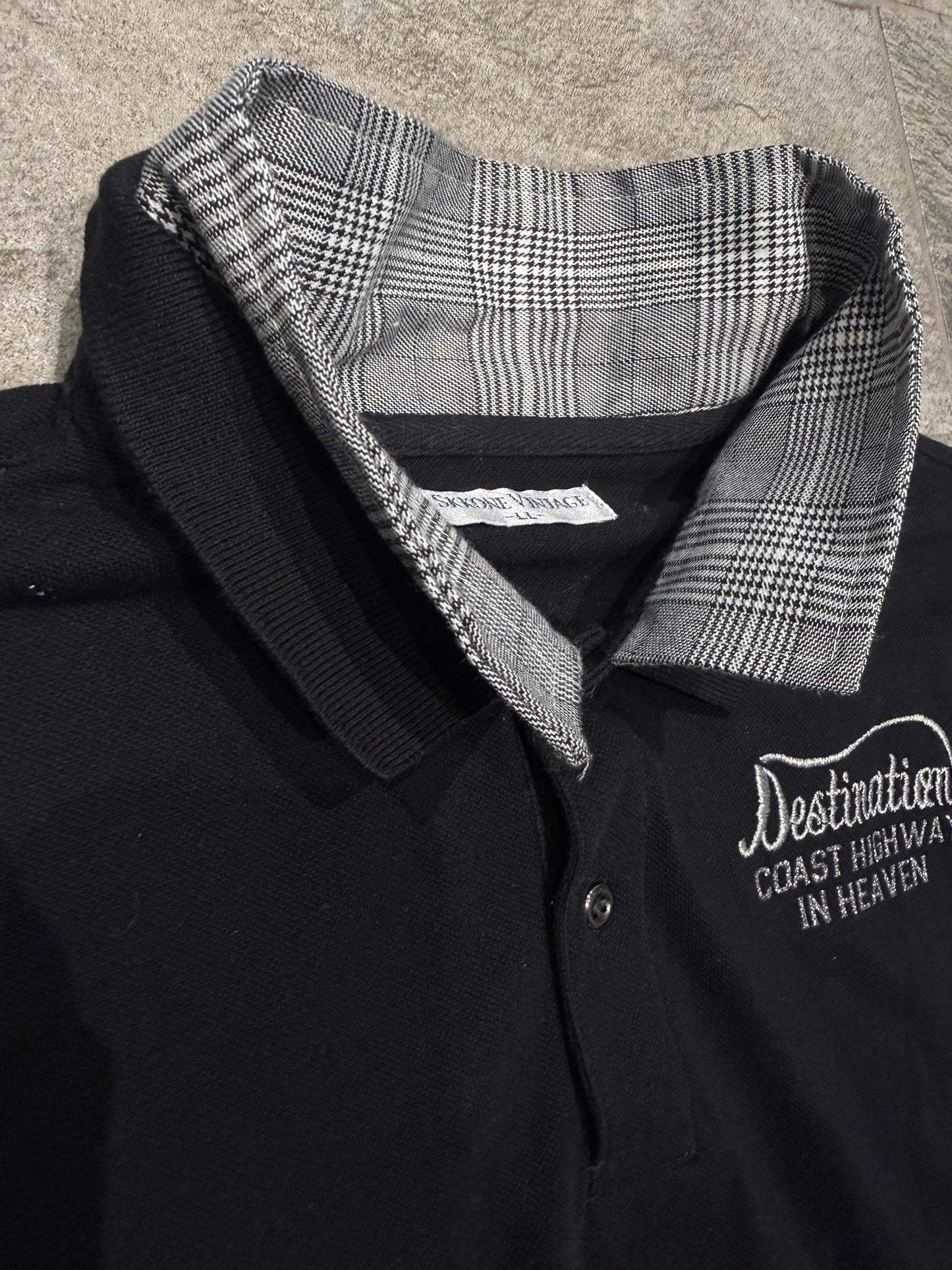 000’s Skkone Double Collar Polo (L)
