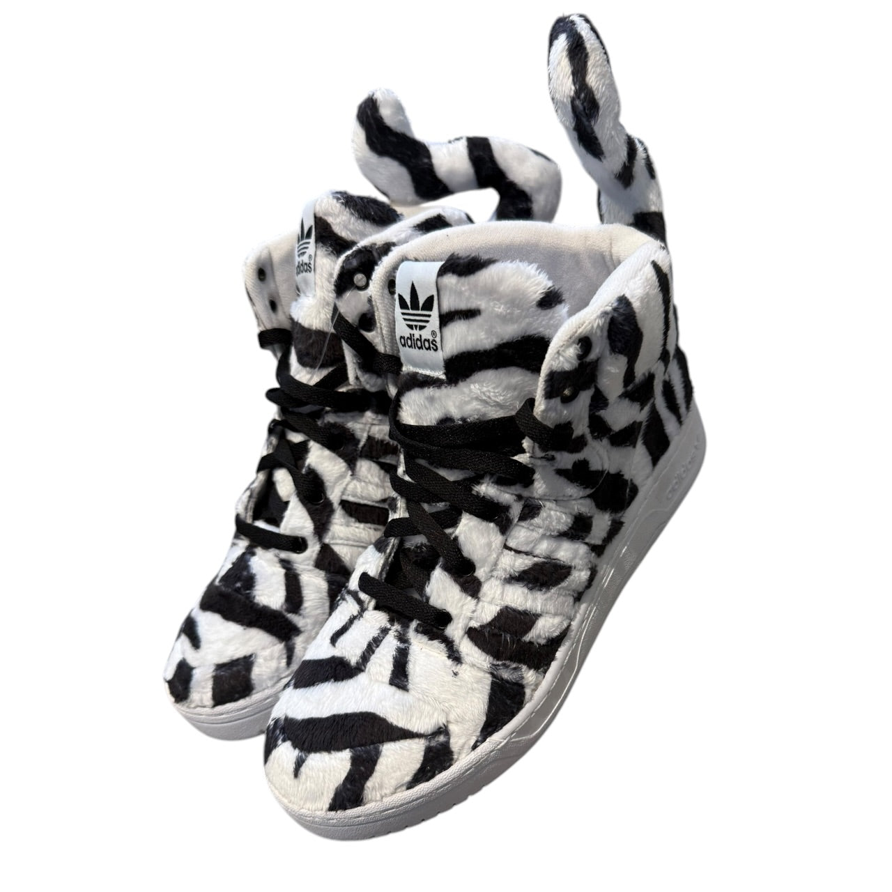 Jeremy Scott x Adidas Zebra High Tops (UK 8 - EU 42)