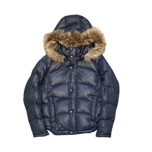 000s Fred Perry Fur Hood Puffer