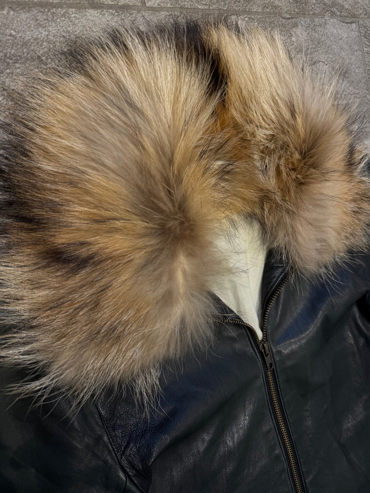 000’s Luva Tram Sheep Leather Fur Jacket (XS)