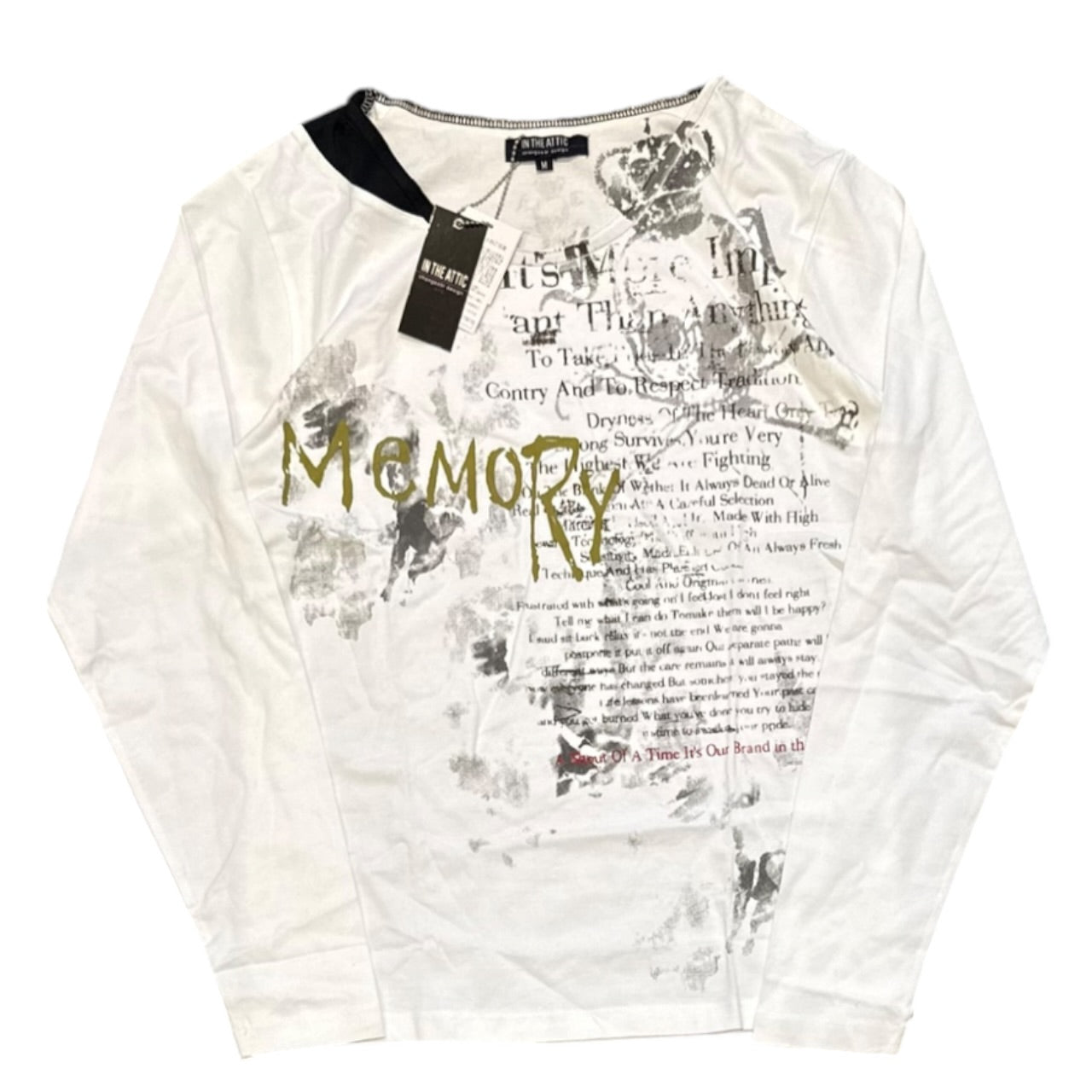 000’s In The Attic Poem Longsleeve Tee (S)
