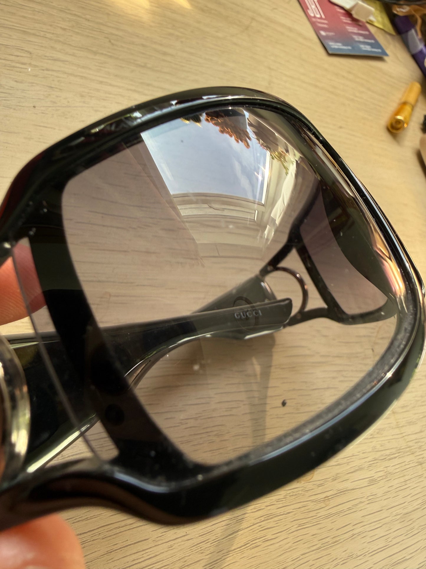 000’s Gucci Horsebit Oversized Sunglasses