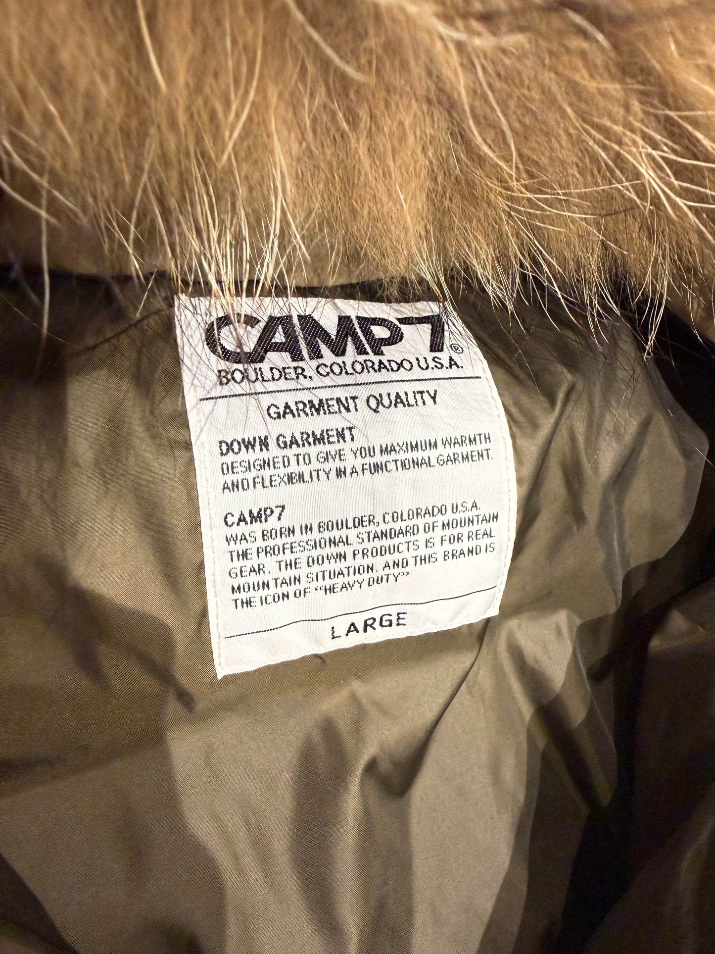 000’s Camp7 Fur Puffer (M)