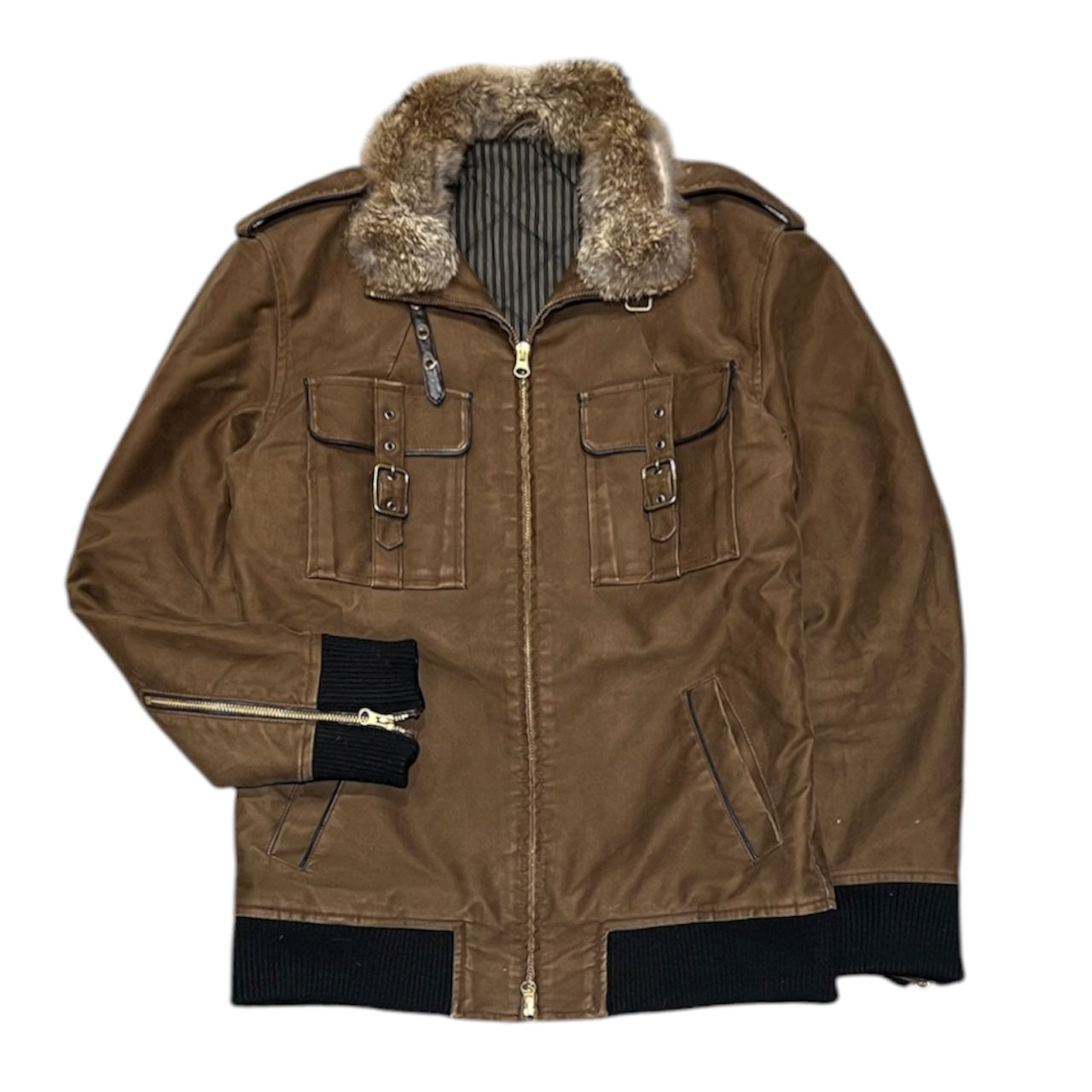 000’s ABAHOUSE Fur Collar Jacket