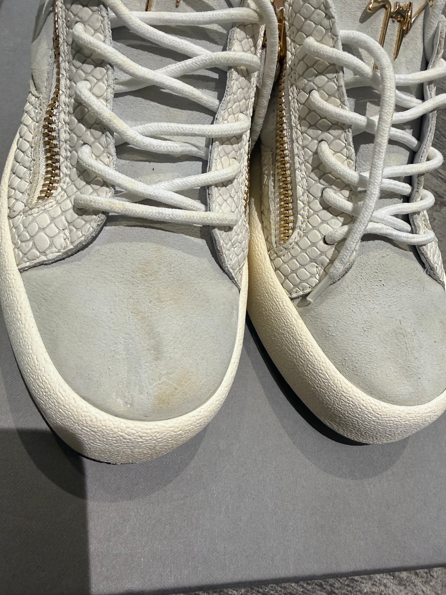 Giueseppe Zanotti Croc Embossed Low Trainers (EU 41 - UK 7)